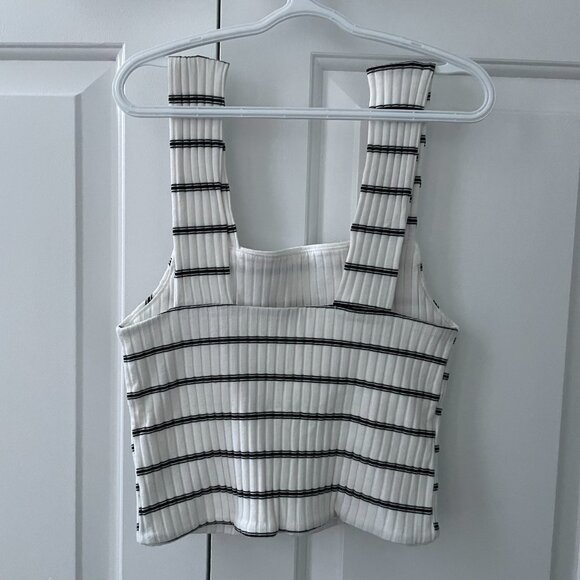 American Eagle Striped Square Neck Top - Picture 3 of 4